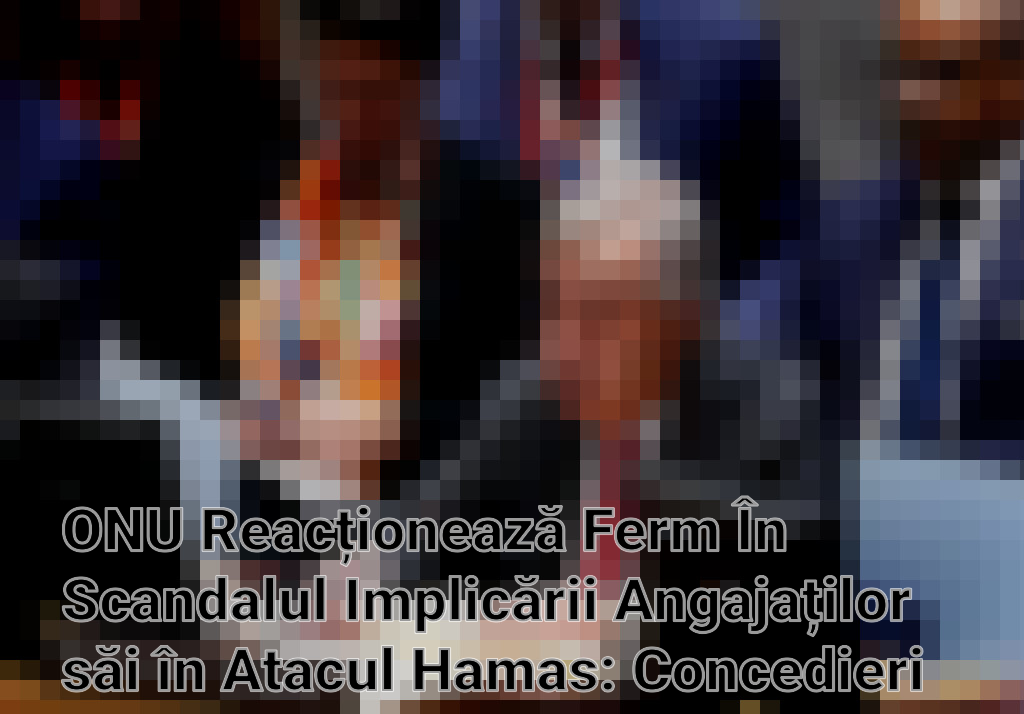 ONU Reacționează Ferm În Scandalul Implicării Angajaților săi în Atacul Hamas: Concedieri și Apel la Continuarea Finanțării Imagini