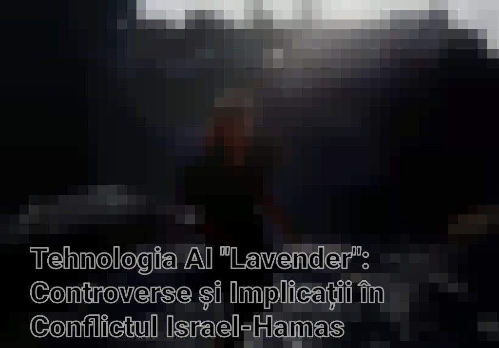 Tehnologia AI "Lavender": Controverse și Implicații în Conflictul Israel-Hamas Imagini