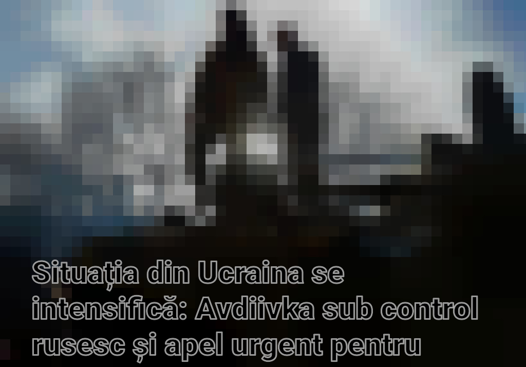 Situația din Ucraina se intensifică: Avdiivka sub control rusesc și apel urgent pentru ajutor militar Imagini