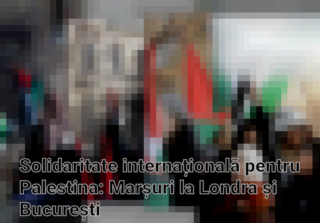 Solidaritate internațională pentru Palestina: Marșuri la Londra și București Imagini