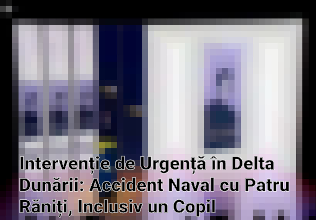 Intervenție de Urgență în Delta Dunării: Accident Naval cu Patru Răniți, Inclusiv un Copil Imagini