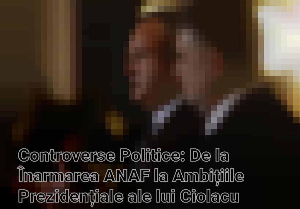 Controverse Politice: De la Înarmarea ANAF la Ambițiile Prezidențiale ale lui Ciolacu Imagini