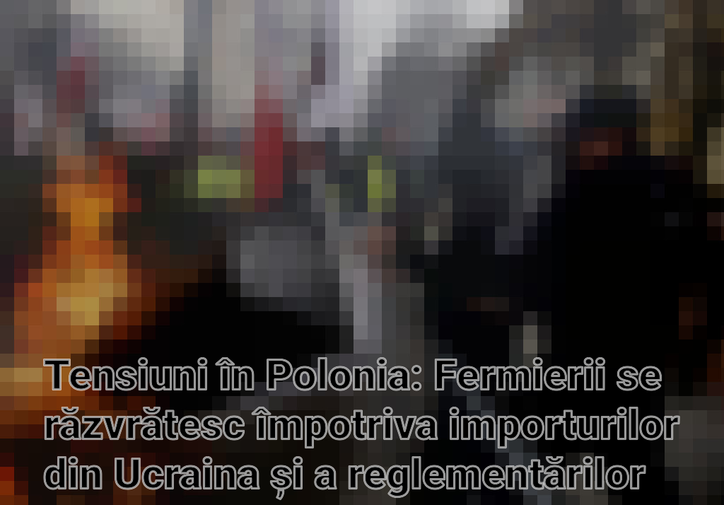 Tensiuni în Polonia: Fermierii se răzvrătesc împotriva importurilor din Ucraina și a reglementărilor UE