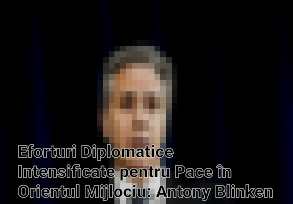 Eforturi Diplomatice Intensificate pentru Pace în Orientul Mijlociu: Antony Blinken în Misiune Critică
