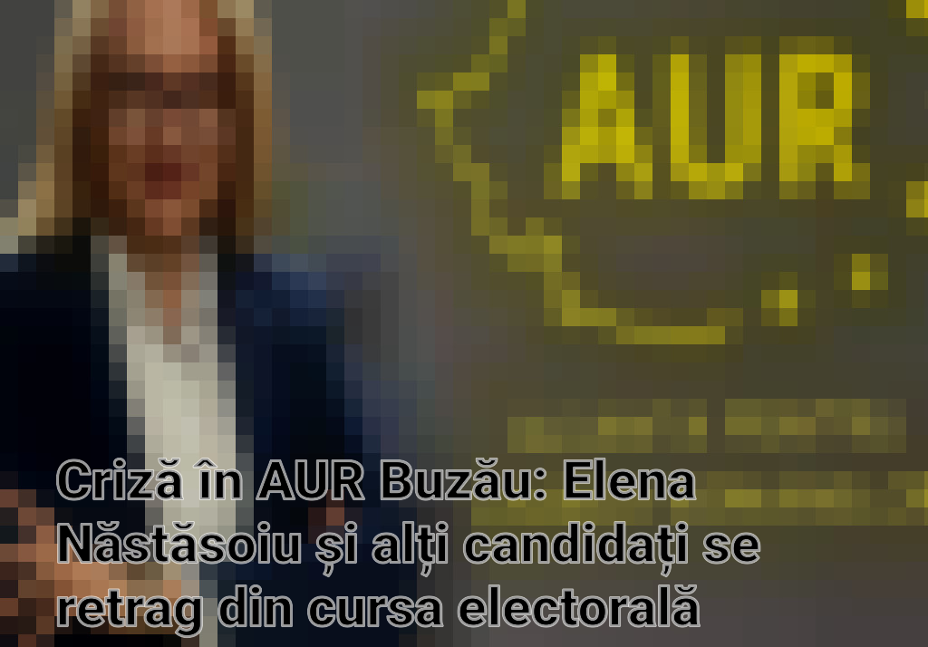Criză în AUR Buzău: Elena Năstăsoiu și alți candidați se retrag din cursa electorală