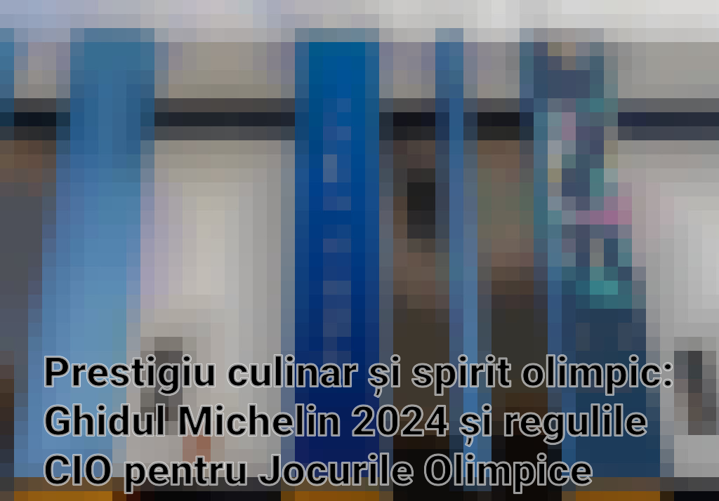 Prestigiu culinar și spirit olimpic: Ghidul Michelin 2024 și regulile CIO pentru Jocurile Olimpice de la Paris