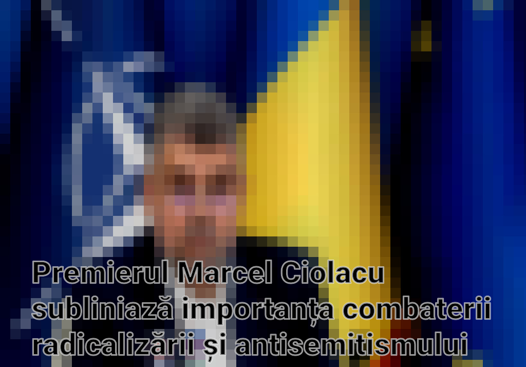 Premierul Marcel Ciolacu subliniază importanța combaterii radicalizării și antisemitismului în România Imagini