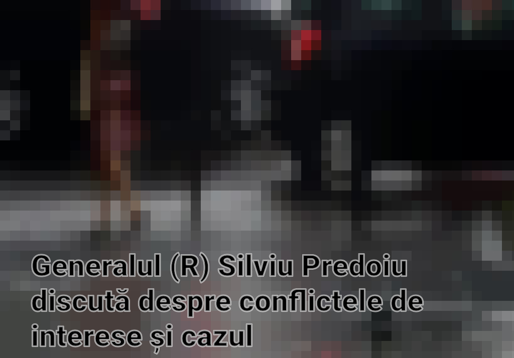 Generalul (R) Silviu Predoiu discută despre conflictele de interese și cazul Coldea-Dumbravă