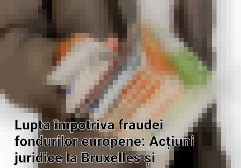 Lupta împotriva fraudei fondurilor europene: Acțiuni juridice la Bruxelles și percheziții în România Imagini