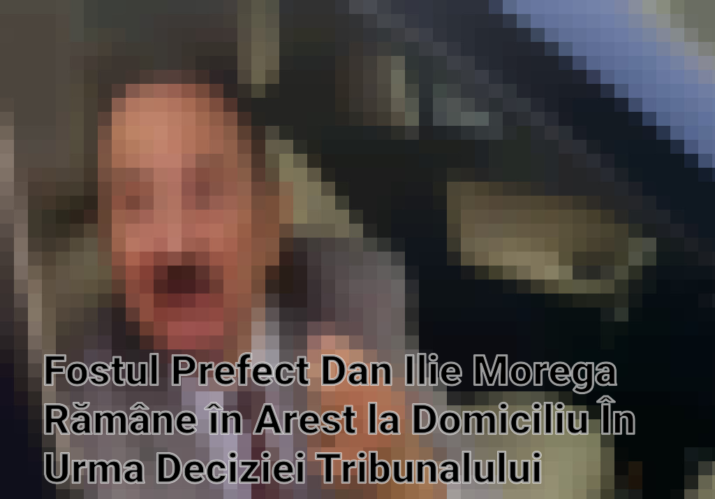Fostul Prefect Dan Ilie Morega Rămâne în Arest la Domiciliu În Urma Deciziei Tribunalului București