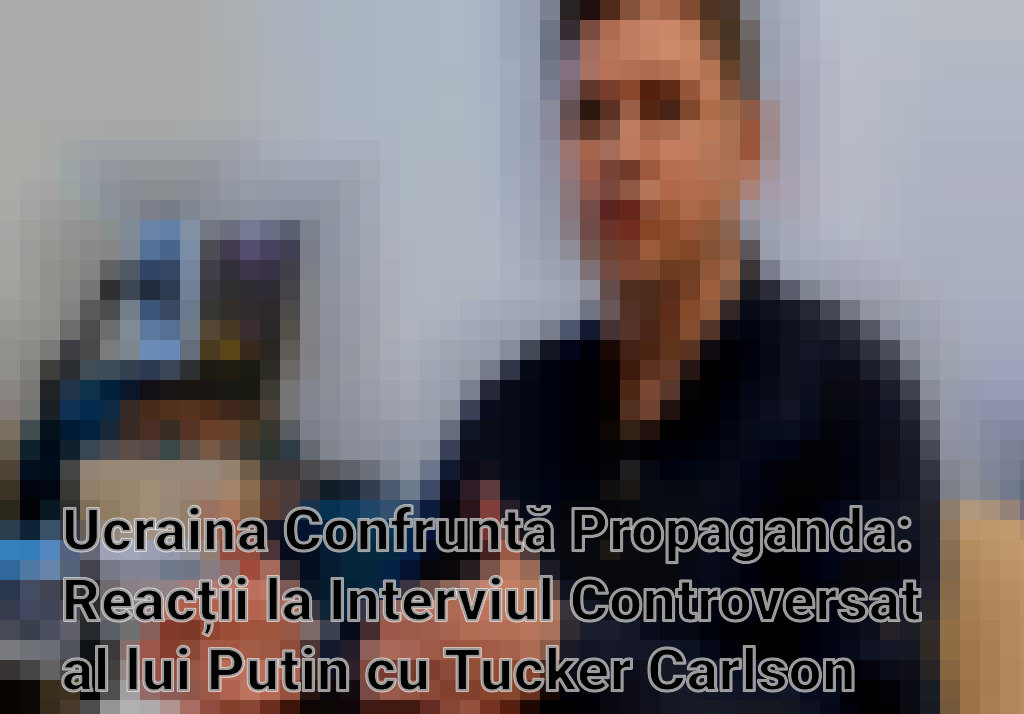 Ucraina Confruntă Propaganda: Reacții la Interviul Controversat al lui Putin cu Tucker Carlson