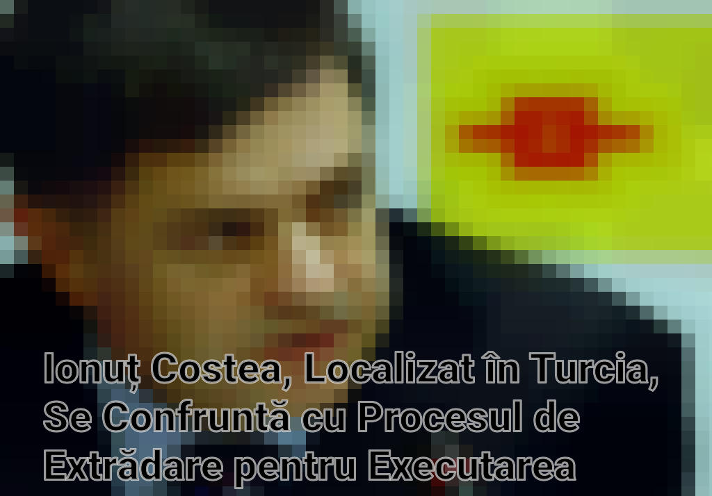 Ionuț Costea, Localizat în Turcia, Se Confruntă cu Procesul de Extrădare pentru Executarea Pedepsei Imagini