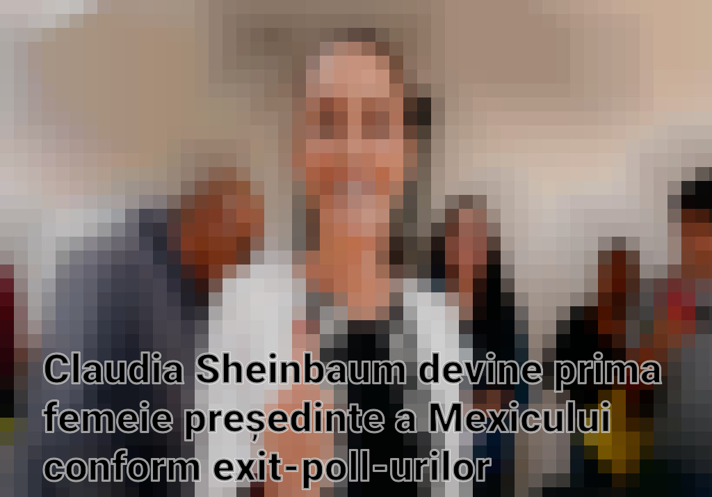 Claudia Sheinbaum devine prima femeie președinte a Mexicului conform exit-poll-urilor Imagini