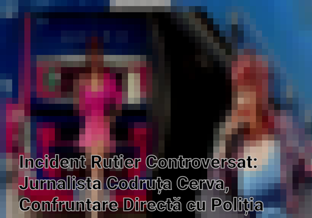Incident Rutier Controversat: Jurnalista Codruța Cerva, Confruntare Directă cu Poliția Imagini