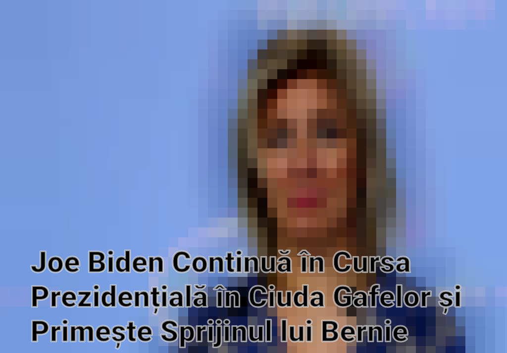 Joe Biden Continuă în Cursa Prezidențială în Ciuda Gafelor și Primește Sprijinul lui Bernie Sanders