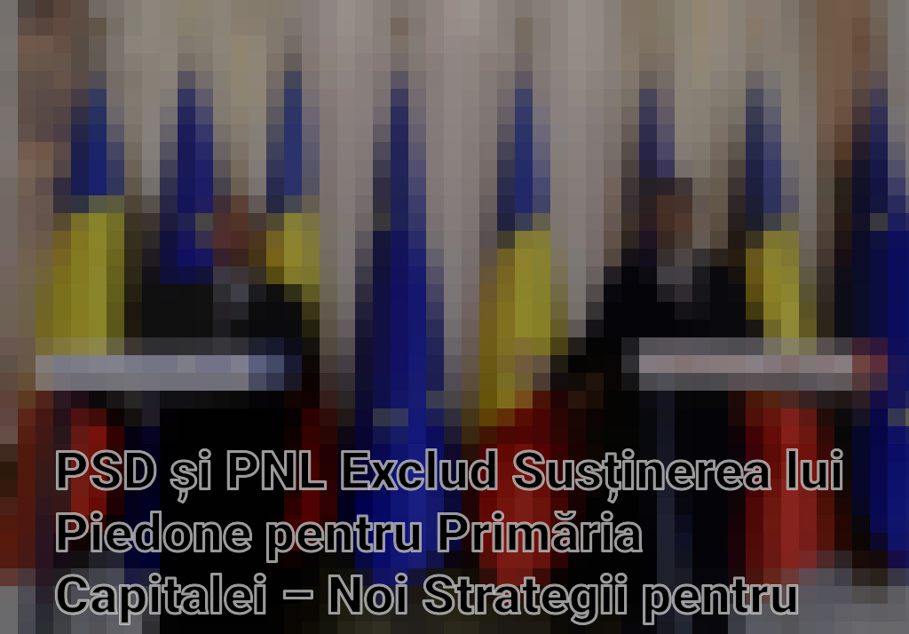 PSD și PNL Exclud Susținerea lui Piedone pentru Primăria Capitalei – Noi Strategii pentru Alegerile Locale Imagini