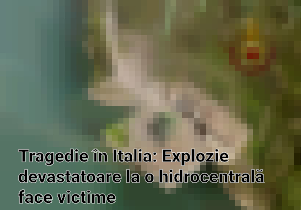 Tragedie în Italia: Explozie devastatoare la o hidrocentrală face victime