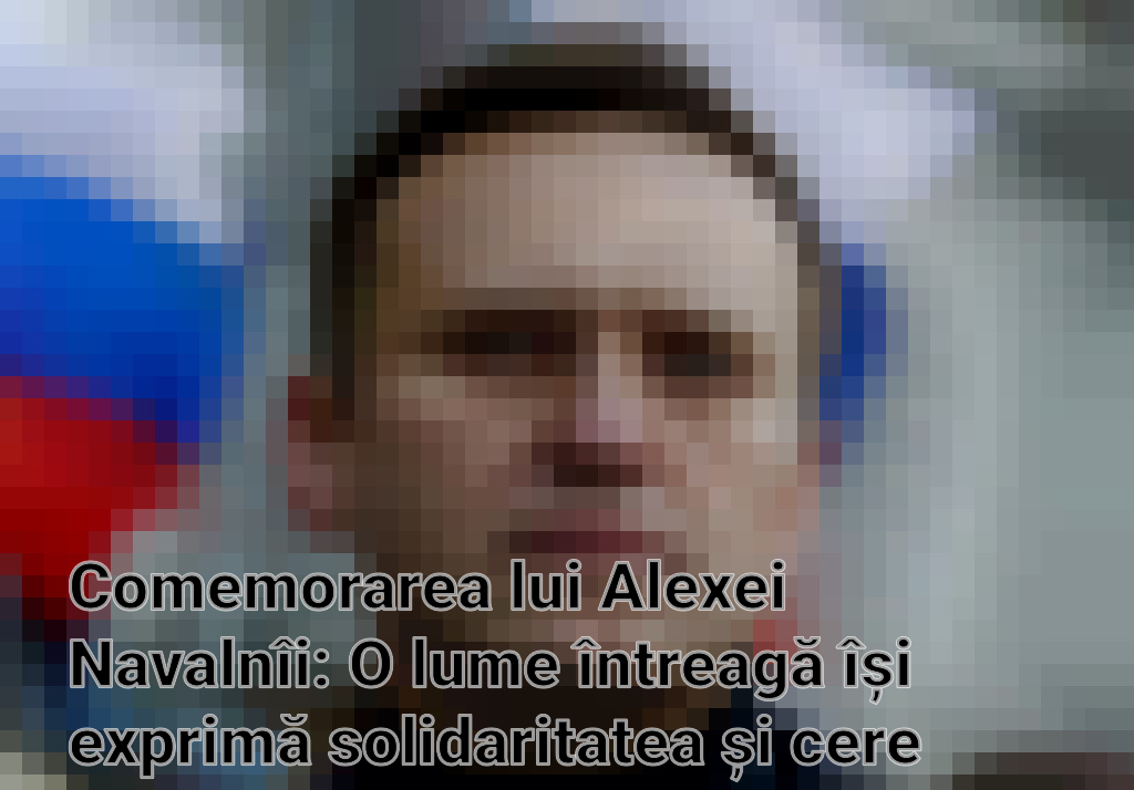 Comemorarea lui Alexei Navalnîi: O lume întreagă își exprimă solidaritatea și cere dreptate