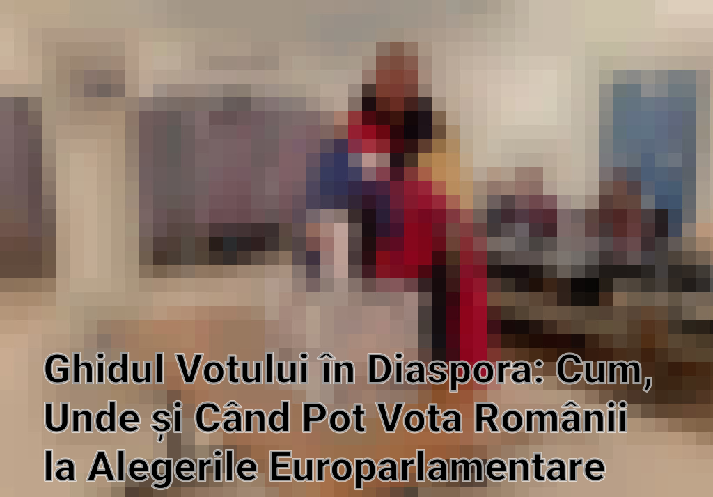Ghidul Votului în Diaspora: Cum, Unde și Când Pot Vota Românii la Alegerile Europarlamentare din 9 Iunie 2024 Imagini