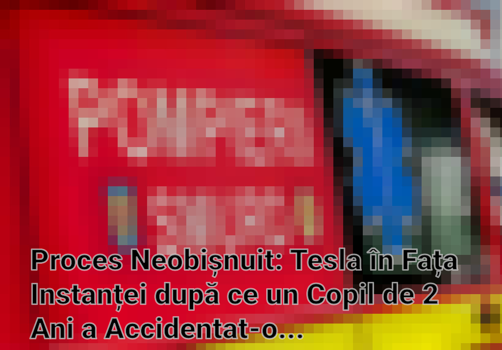 Proces Neobișnuit: Tesla în Fața Instanței după ce un Copil de 2 Ani a Accidentat-o pe Mama Sa