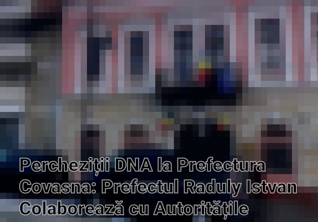 Percheziții DNA la Prefectura Covasna: Prefectul Raduly Istvan Colaborează cu Autoritățile