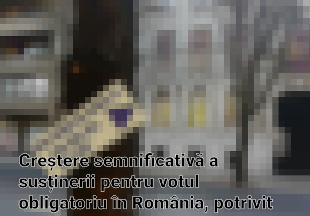 Creștere semnificativă a susținerii pentru votul obligatoriu în România, potrivit unui sondaj recent Imagini
