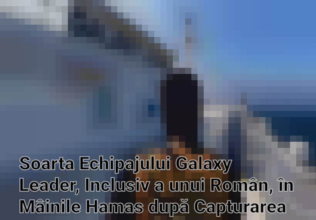 Soarta Echipajului Galaxy Leader, Inclusiv a unui Român, în Mâinile Hamas după Capturarea de către Rebelii Houthi Imagini