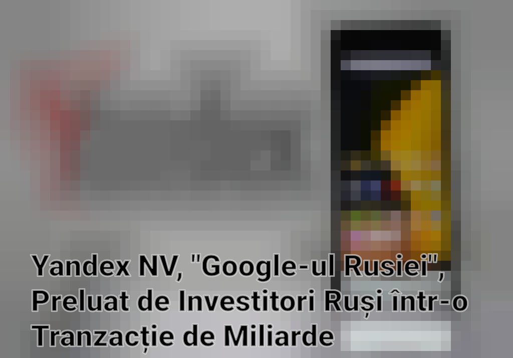 Yandex NV, "Google-ul Rusiei", Preluat de Investitori Ruși într-o Tranzacție de Miliarde Imagini