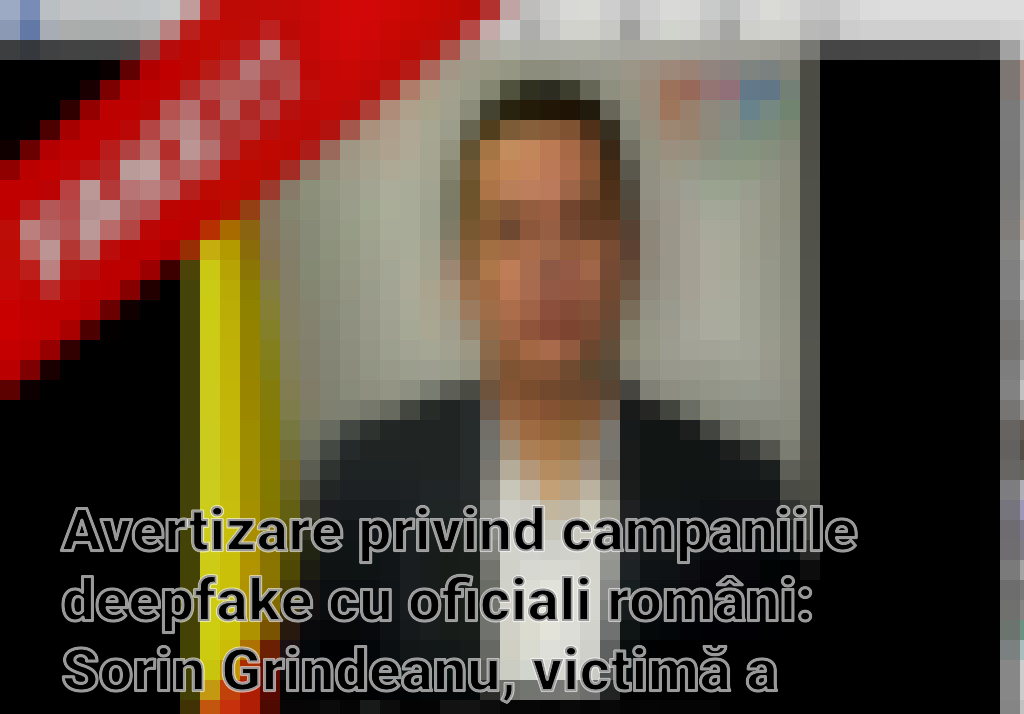 Avertizare privind campaniile deepfake cu oficiali români: Sorin Grindeanu, victimă a manipulării digitale Imagini