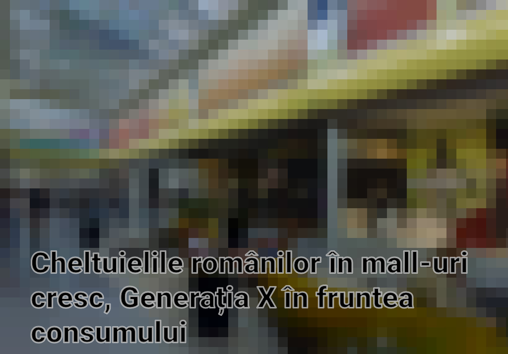 Cheltuielile românilor în mall-uri cresc, Generația X în fruntea consumului Imagini