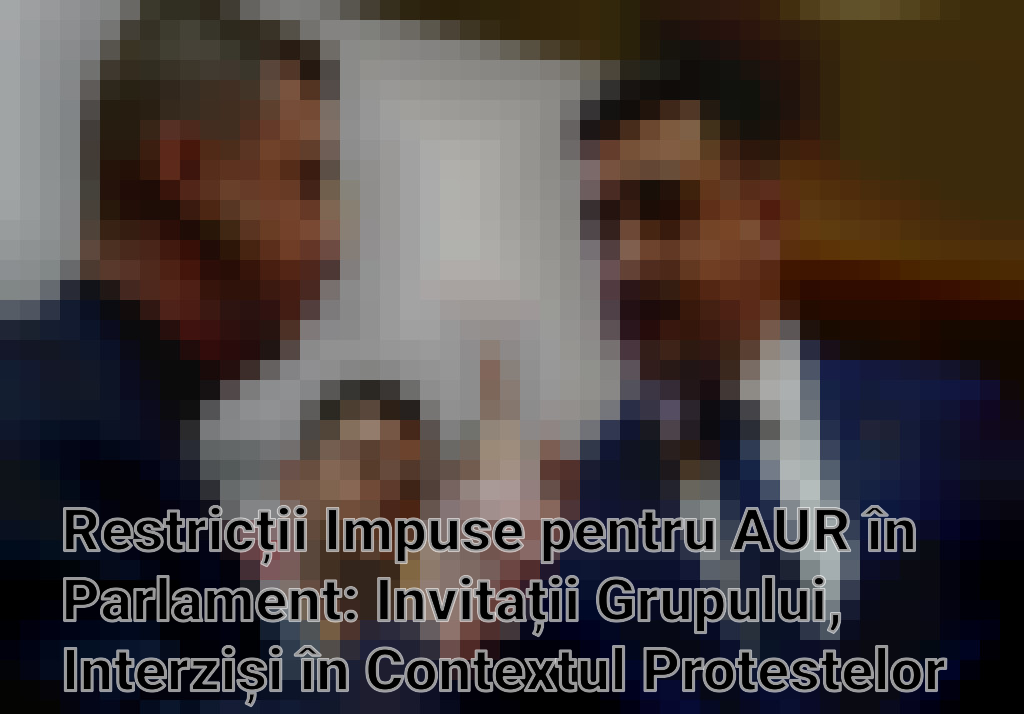 Restricții Impuse pentru AUR în Parlament: Invitații Grupului, Interziși în Contextul Protestelor Imagini
