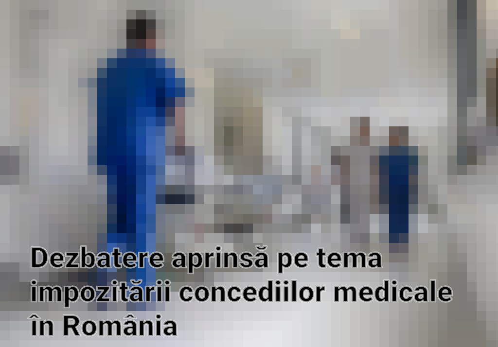 Dezbatere aprinsă pe tema impozitării concediilor medicale în România
