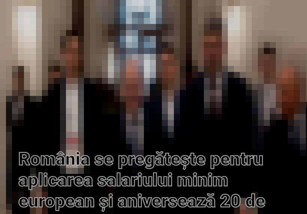 România se pregătește pentru aplicarea salariului minim european și aniversează 20 de ani în NATO Imagini