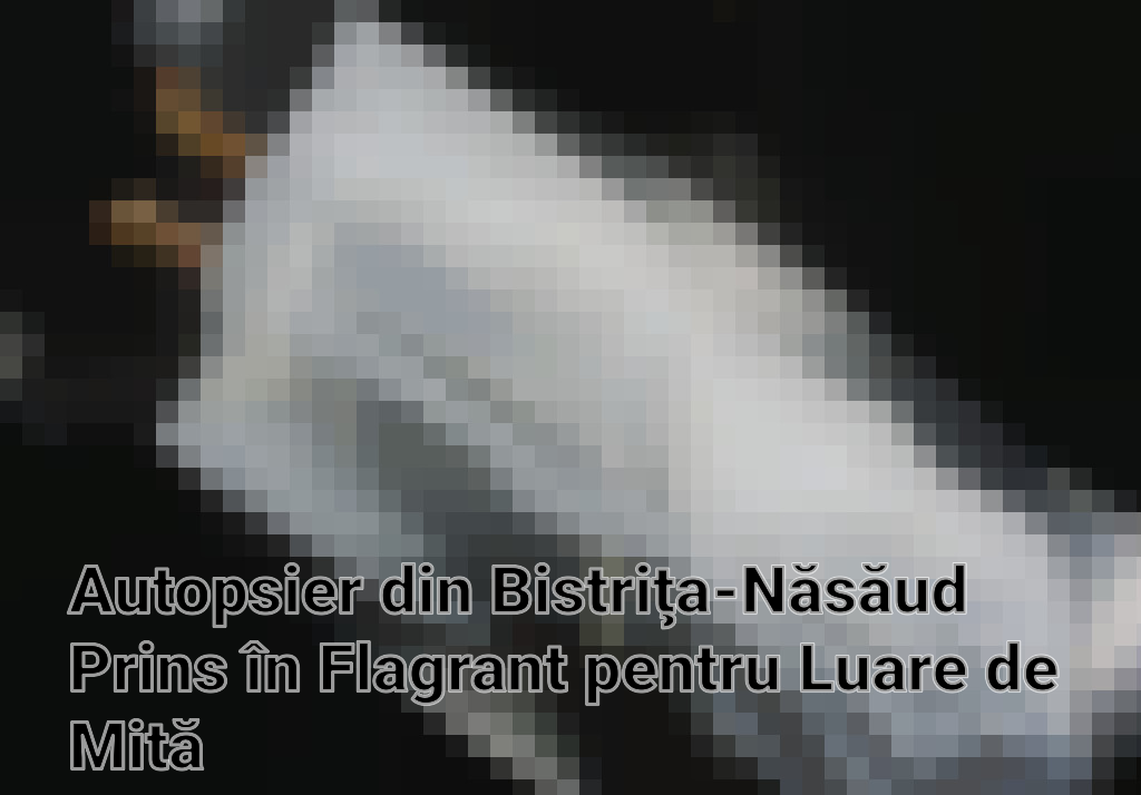 Autopsier din Bistriţa-Năsăud Prins în Flagrant pentru Luare de Mită Imagini