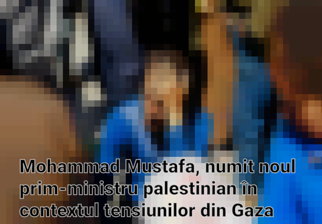 Mohammad Mustafa, numit noul prim-ministru palestinian în contextul tensiunilor din Gaza Imagini
