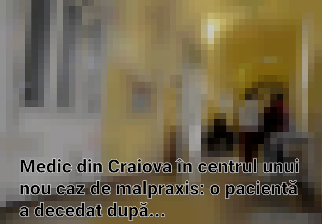 Medic din Craiova în centrul unui nou caz de malpraxis: o pacientă a decedat după o endoscopie Imagini