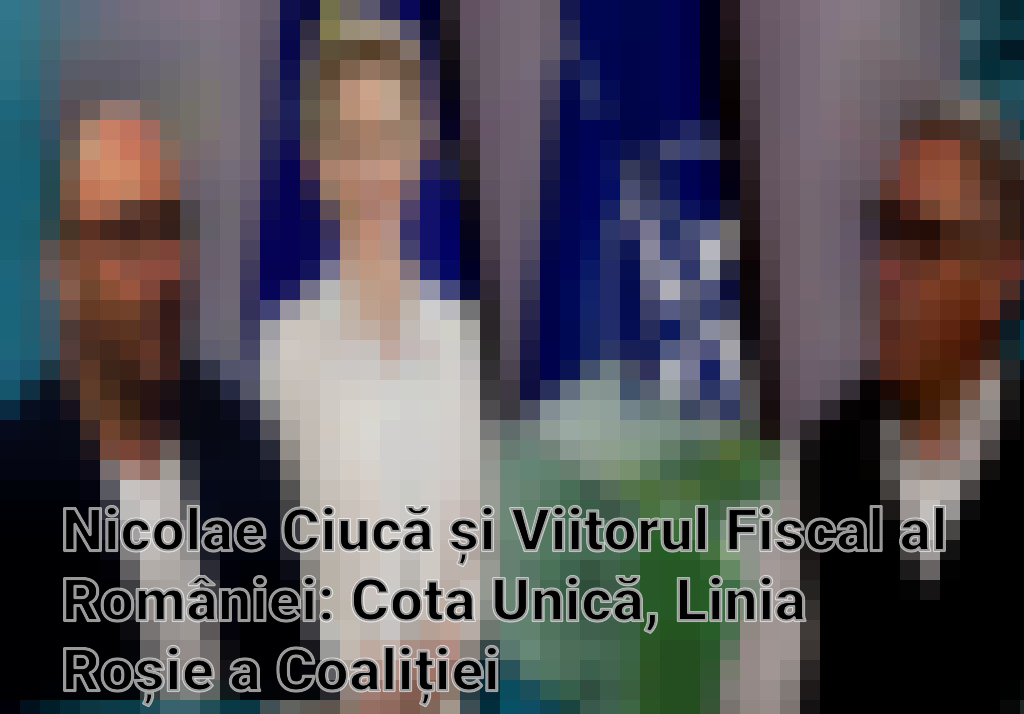 Nicolae Ciucă și Viitorul Fiscal al României: Cota Unică, Linia Roșie a Coaliției Imagini