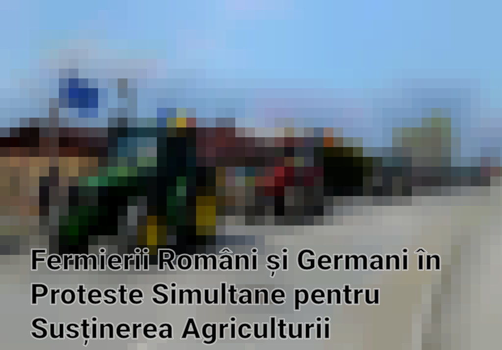 Fermierii Români și Germani în Proteste Simultane pentru Susținerea Agriculturii