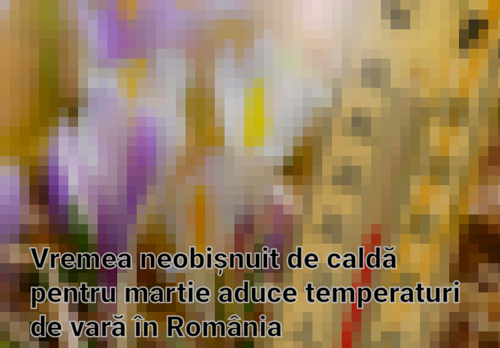 Vremea neobișnuit de caldă pentru martie aduce temperaturi de vară în România Imagini