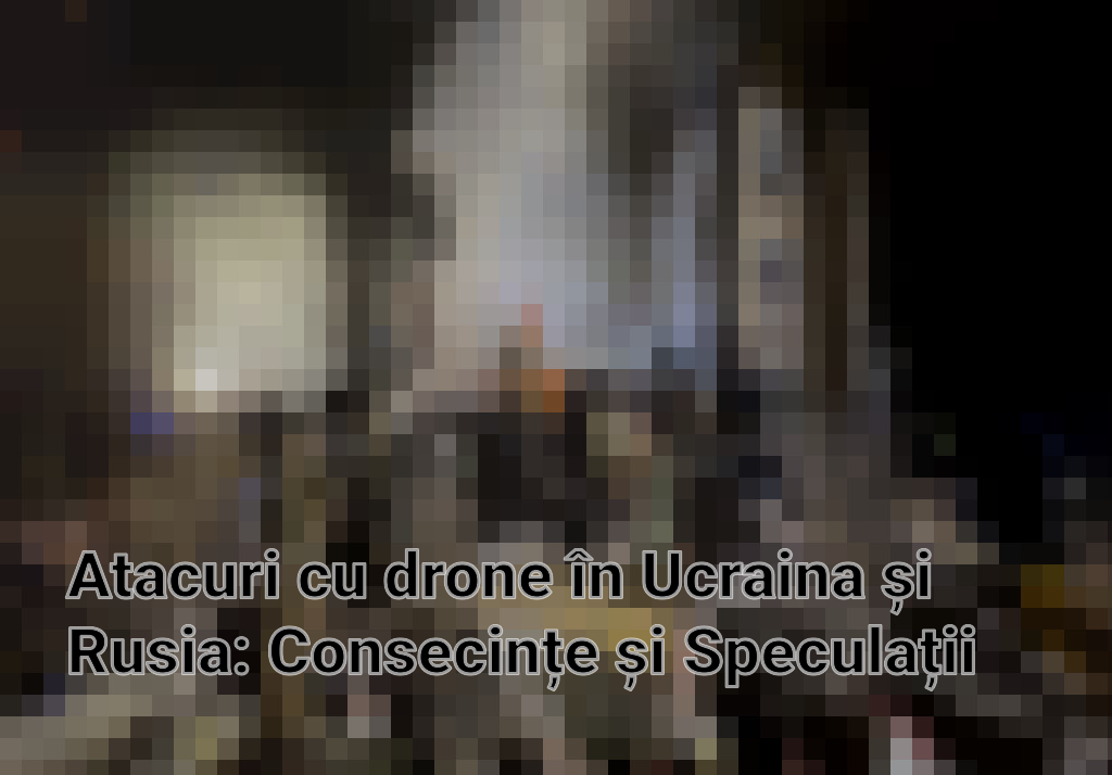 Atacuri cu drone în Ucraina și Rusia: Consecințe și Speculații Imagini