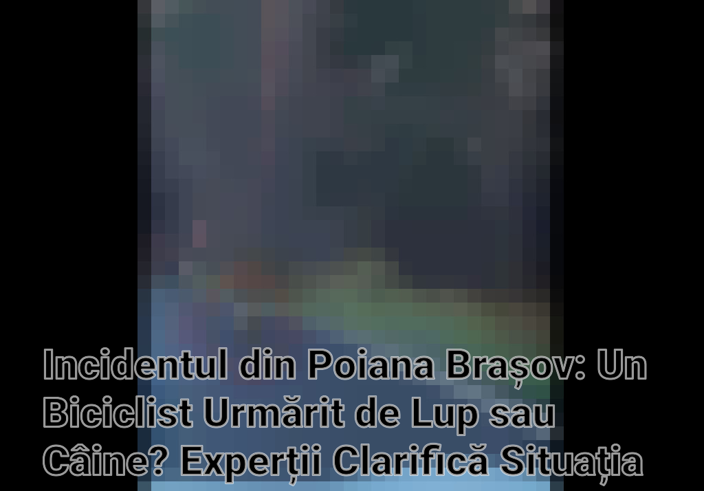 Incidentul din Poiana Brașov: Un Biciclist Urmărit de Lup sau Câine? Experții Clarifică Situația Imagini