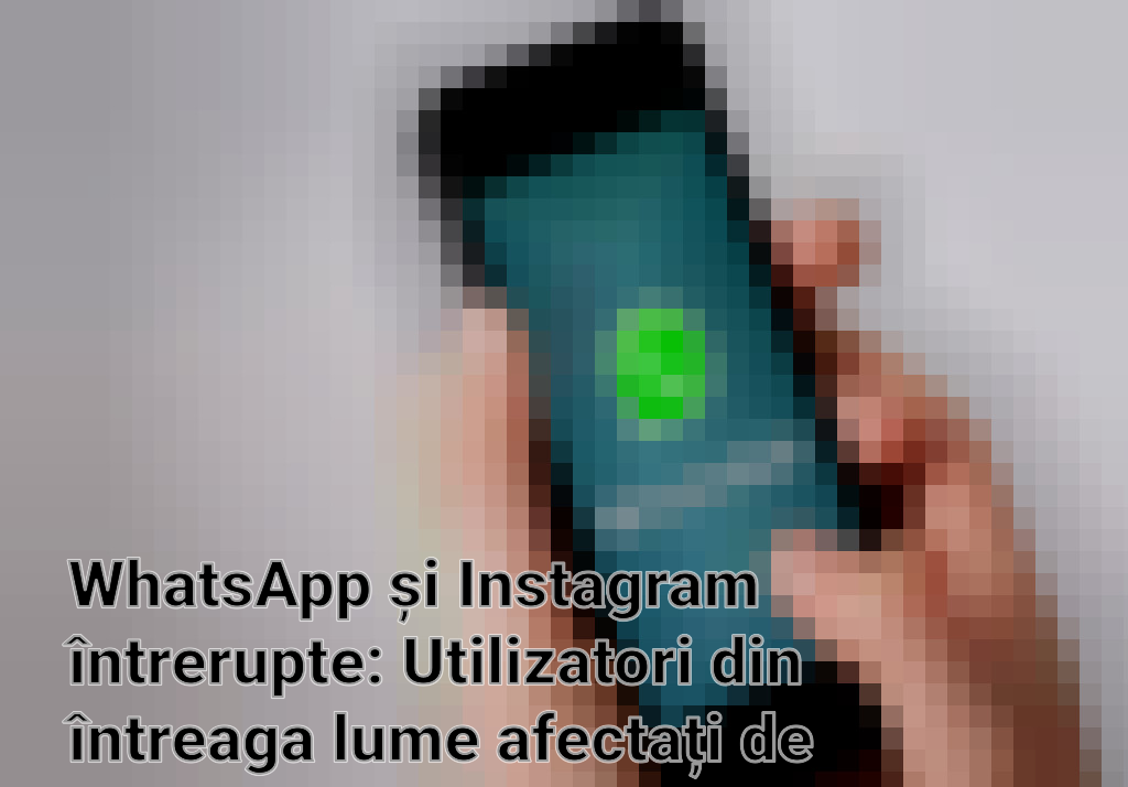 WhatsApp și Instagram întrerupte: Utilizatori din întreaga lume afectați de problemele tehnice Imagini