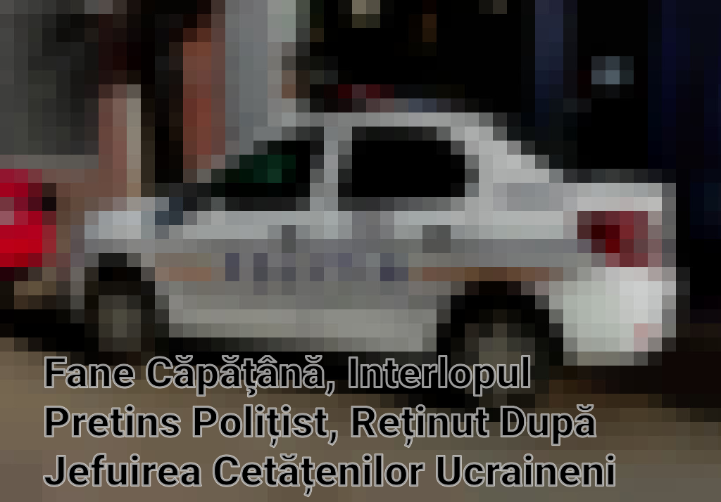 Fane Căpăţână, Interlopul Pretins Polițist, Reținut După Jefuirea Cetățenilor Ucraineni Imagini