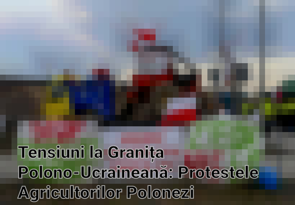 Tensiuni la Granița Polono-Ucraineană: Protestele Agricultorilor Polonezi Escaladează Imagini