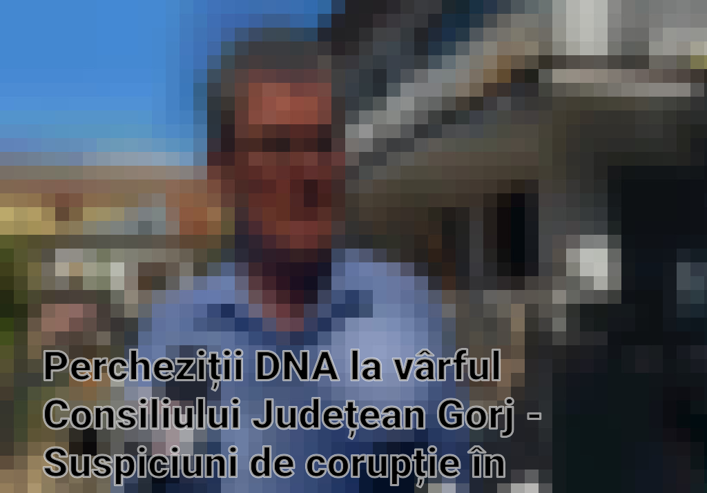 Percheziții DNA la vârful Consiliului Județean Gorj - Suspiciuni de corupție în contractele publice Imagini
