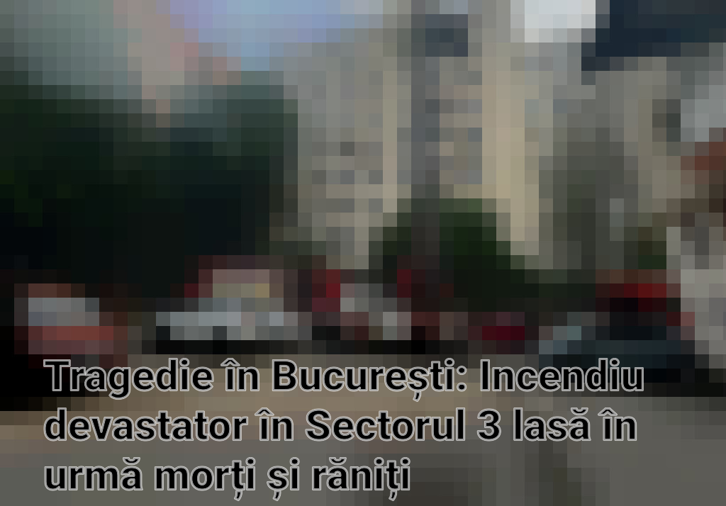 Tragedie în București: Incendiu devastator în Sectorul 3 lasă în urmă morți și răniți Imagini
