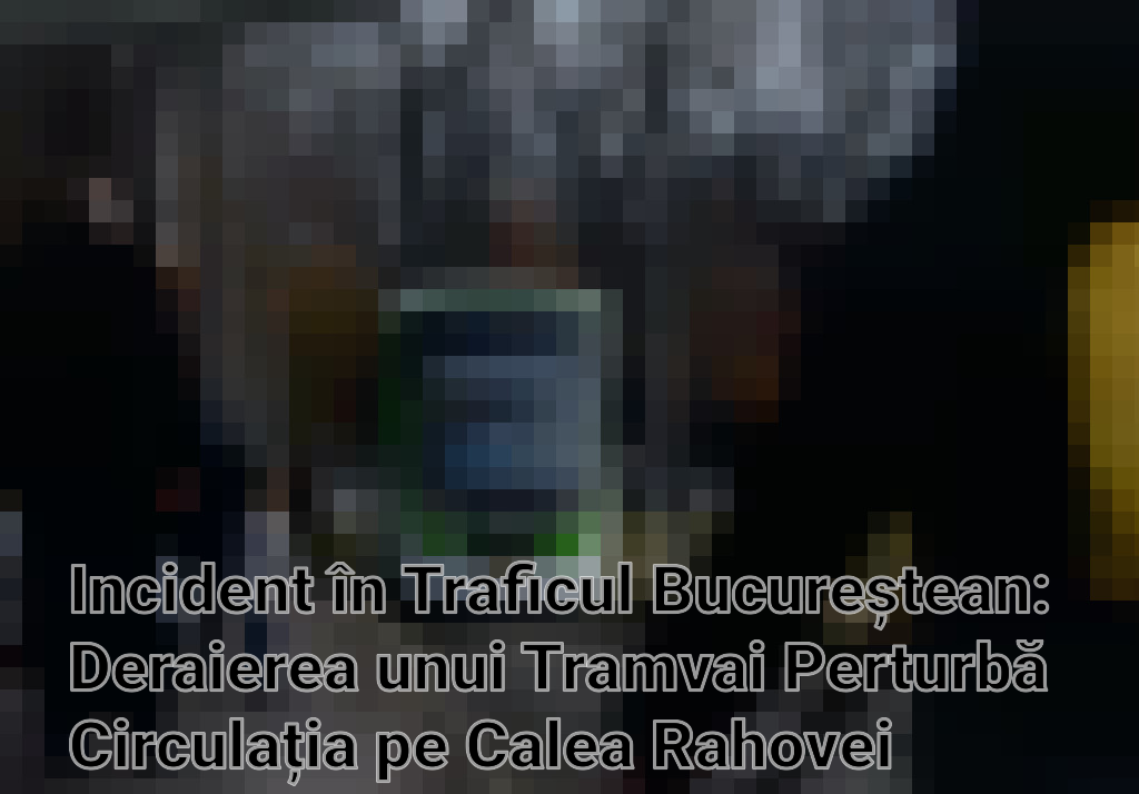Incident în Traficul Bucureștean: Deraierea unui Tramvai Perturbă Circulația pe Calea Rahovei