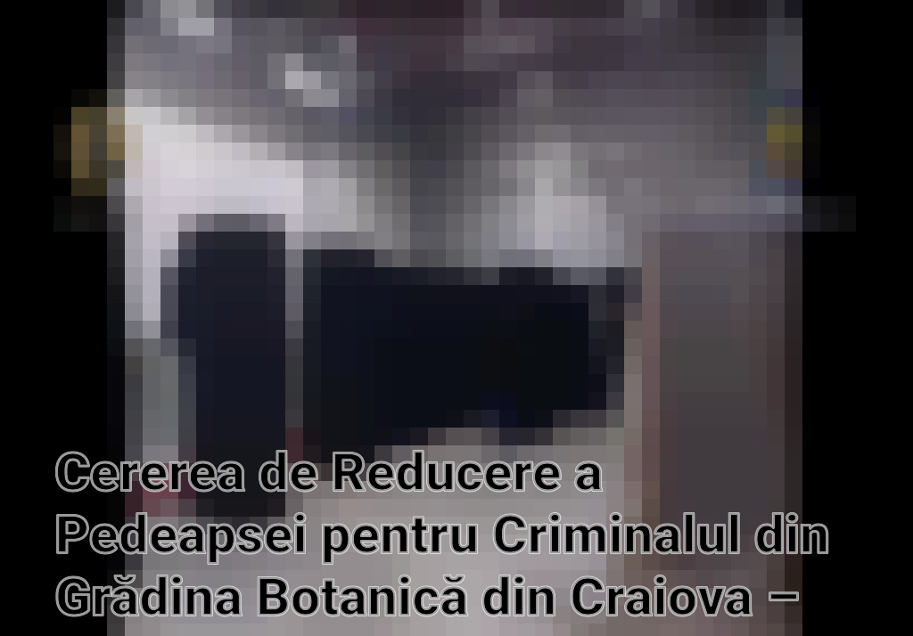 Cererea de Reducere a Pedeapsei pentru Criminalul din Grădina Botanică din Craiova – Decizia Tribunalului Dolj Imagini
