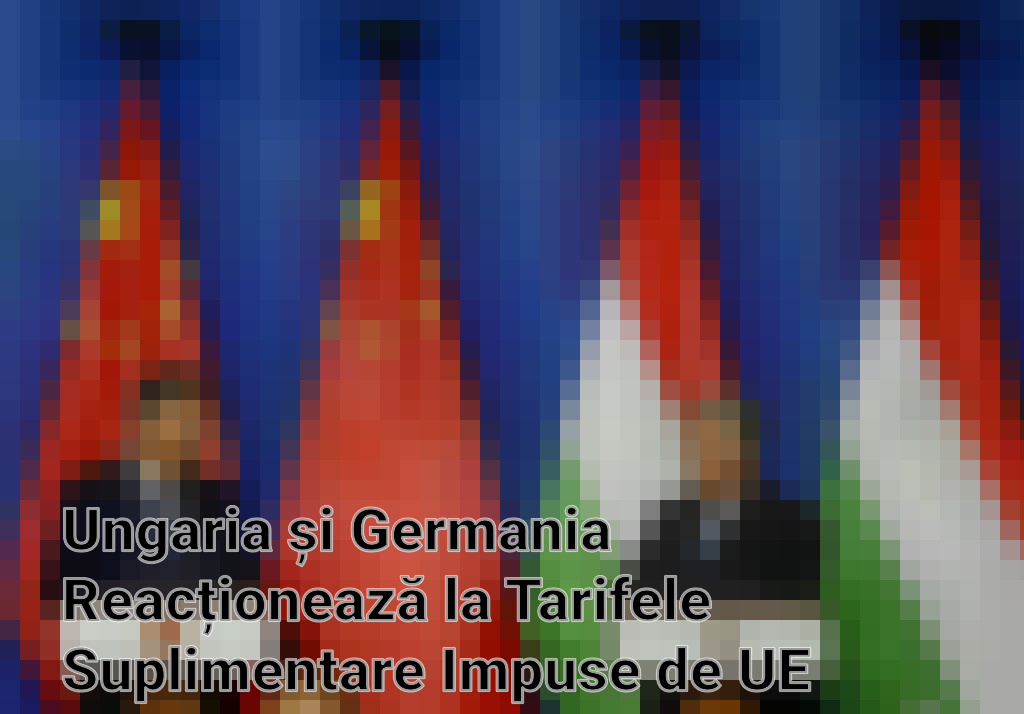 Ungaria și Germania Reacționează la Tarifele Suplimentare Impuse de UE pentru Mașinile Electrice Chinezești