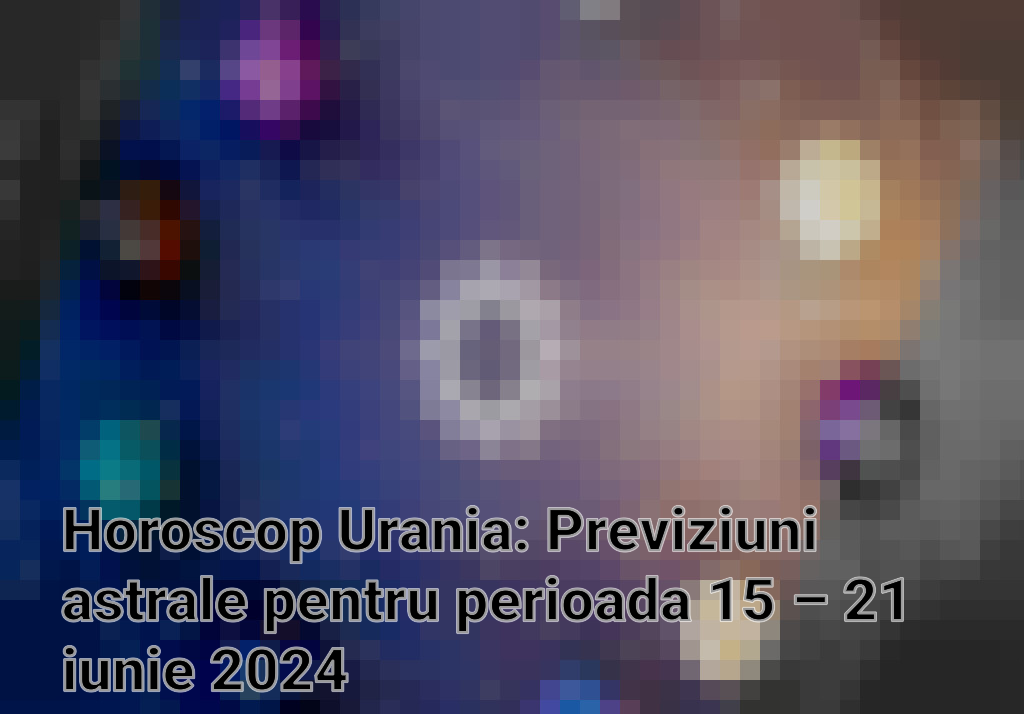 Horoscop Urania: Previziuni astrale pentru perioada 15 – 21 iunie 2024